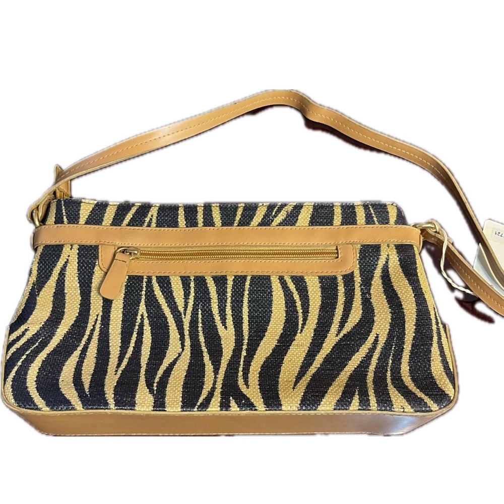 Ricardo Beverly Hills purse shoulder bag zebra print NWT adjustable strap